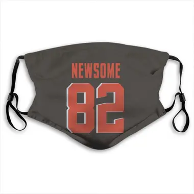 Cleveland Browns Ozzie Newsome Jersey Name and Number Face Mask - Brown