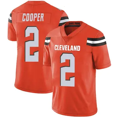 Nike Men's Cleveland Browns Amari Cooper #2 Orange Logo T-Shirt