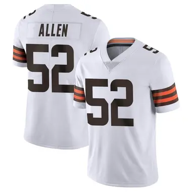 Men's Nike Cleveland Browns Brian Allen Vapor Untouchable Jersey - White Limited