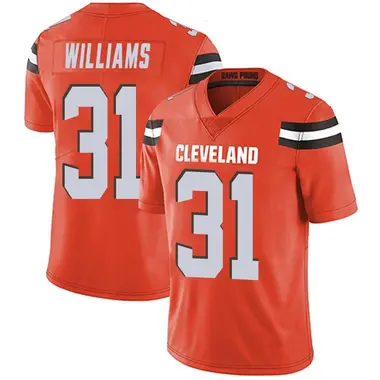 Men's Nike Cleveland Browns Chase Williams Alternate Vapor Untouchable Jersey - Orange Limited