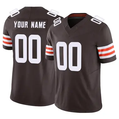 Alex Leatherwood Men's Nike Brown Cleveland Browns Vapor Elite Custom Jersey