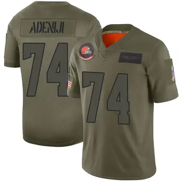 Men's Nike Cleveland Browns Hakeem Adeniji 2019 Salute to Service Jersey - Camo Limited