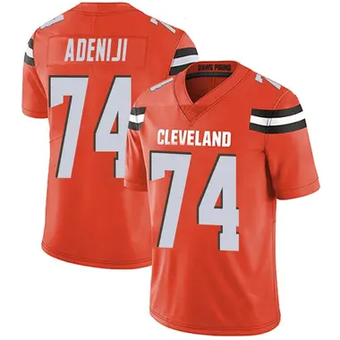 Men's Nike Cleveland Browns Hakeem Adeniji Alternate Vapor Untouchable Jersey - Orange Limited