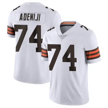 Men's Nike Cleveland Browns Hakeem Adeniji Vapor Untouchable Jersey - White Limited