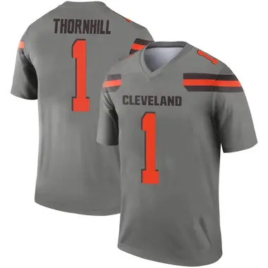 Men's Nike Juan Thornhill Brown Cleveland Browns Team Game Jersey Size: 3XL