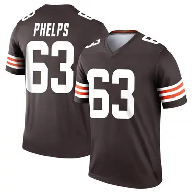 Men's Nike Cleveland Browns Lonnie Phelps Jersey - Brown Legend