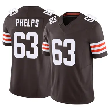 Men's Nike Cleveland Browns Lonnie Phelps Vapor F.U.S.E. Jersey - Brown Limited