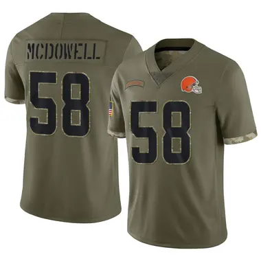 Men's Nike Charley Hughlett Brown Cleveland Browns Game Jersey