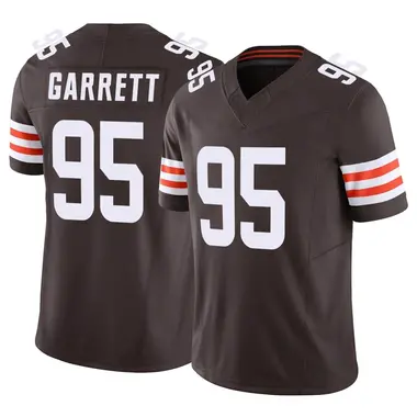 Limited Men's Myles Garrett Brown Jersey - #95 Football Cleveland Browns  Rush Vapor Untouchable