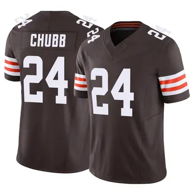 Men's Browns Nick Chubb Jersey Brown Elite Vapor #31