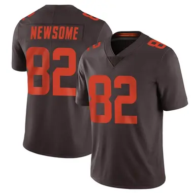 Men's Nike Cleveland Browns Ozzie Newsome Vapor Alternate Jersey - Brown Limited