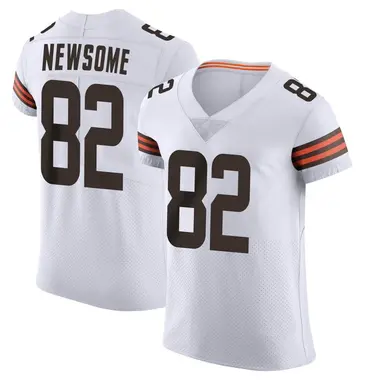 Limited Men's Ozzie Newsome Orange Alternate Jersey - #82 Football  Cleveland Browns 100th Season Vapor Untouchable