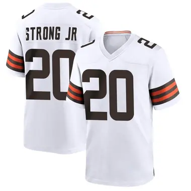 Men's Nike Cleveland Browns Pierre Strong Jr. Jersey - White Game