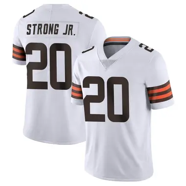 Men's Nike Cleveland Browns Pierre Strong Jr. Vapor Untouchable Jersey - White Limited