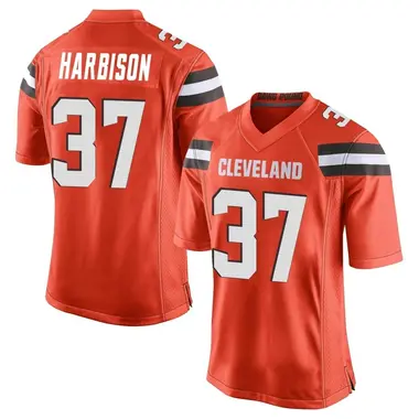 Men's Nike Cleveland Browns Tre Harbison Alternate Jersey - Orange Game