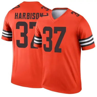 Men's Nike Cleveland Browns Tre Harbison Inverted Jersey - Orange Legend