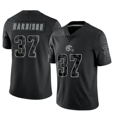 Men's Nike Cleveland Browns Tre Harbison Reflective Jersey - Black Limited