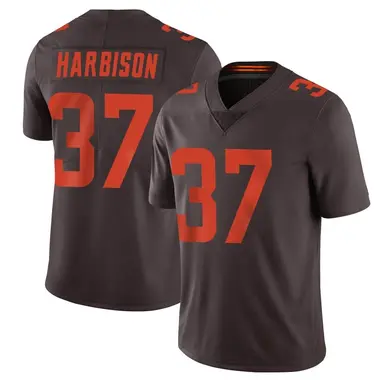 Men's Nike Cleveland Browns Tre Harbison Vapor Alternate Jersey - Brown Limited