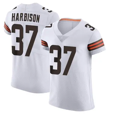 Men's Nike Cleveland Browns Tre Harbison Vapor Jersey - White Elite