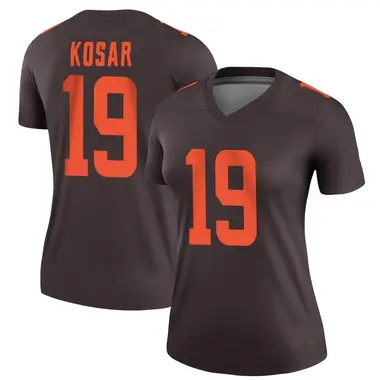 NEW Nike Women's V Neck Cleveland Browns NFL T-Shirt #19 Bernie Kosar Size  XL