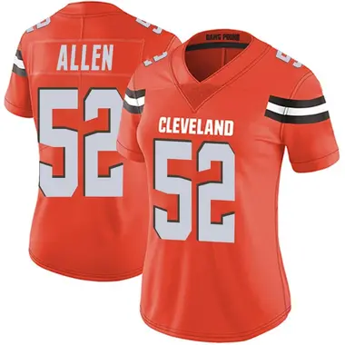 Women's Nike Cleveland Browns Brian Allen Alternate Vapor Untouchable Jersey - Orange Limited