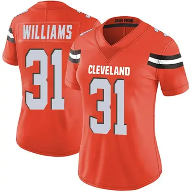 Women's Nike Cleveland Browns Chase Williams Alternate Vapor Untouchable Jersey - Orange Limited