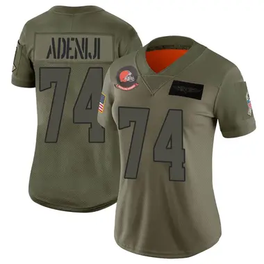 Women's Nike Cleveland Browns Hakeem Adeniji 2019 Salute to Service Jersey - Camo Limited