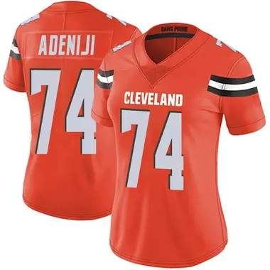 Women's Nike Cleveland Browns Hakeem Adeniji Alternate Vapor Untouchable Jersey - Orange Limited