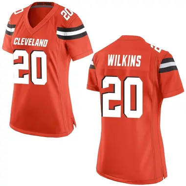 Women's Nike Cleveland Browns Jordan Wilkins Alternate Jersey - Orange Game