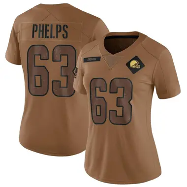 Women's Nike Cleveland Browns Lonnie Phelps 2023 Salute To Service Jersey - Brown Limited