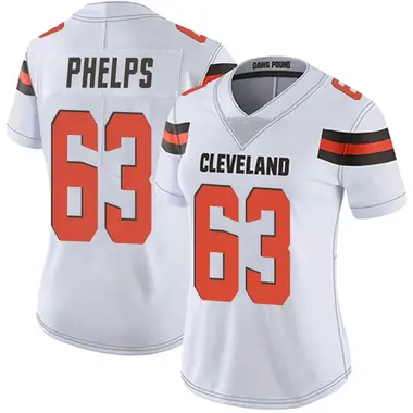 Lonnie Phelps Youth Nike White Cleveland Browns Alternate Custom Jersey Size: Medium