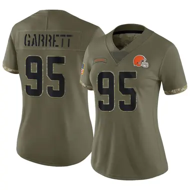 Elite Men's Myles Garrett Orange Alternate Jersey - #95 Football Cleveland  Browns USA Flag Fashion Size 40/M