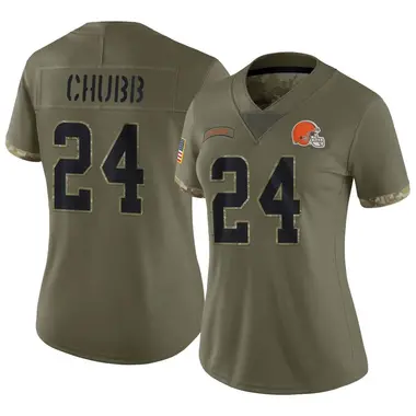 Limited Youth Nick Chubb Camo Jersey - #24 Football Cleveland Browns Rush  Realtree Size S(10-12)