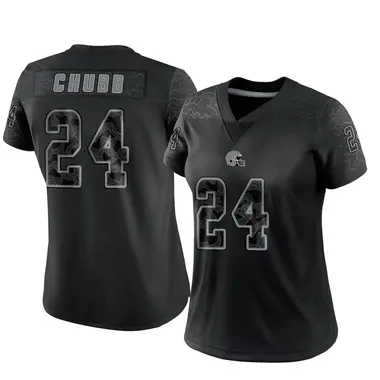 Limited Women's Nick Chubb Orange Alternate Jersey - #24 Football Cleveland  Browns Vapor Untouchable