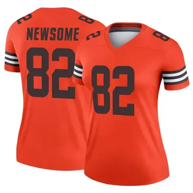 Women's Nike Cleveland Browns Ozzie Newsome Inverted Jersey - Orange Legend