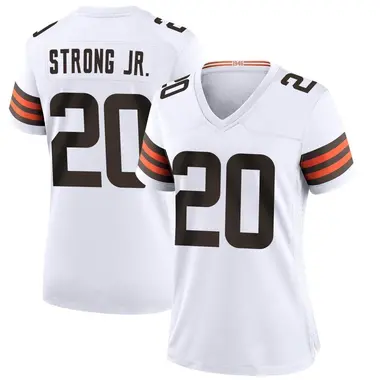 Women's Nike Cleveland Browns Pierre Strong Jr. Jersey - White Game