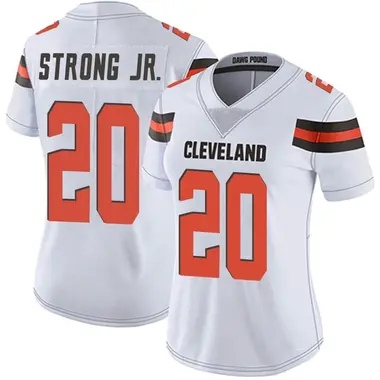 Women's Nike Cleveland Browns Pierre Strong Jr. Vapor Untouchable Jersey - White Limited