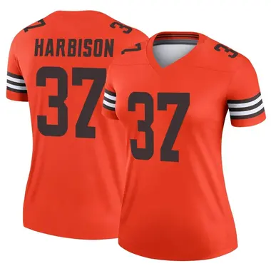 Women's Nike Cleveland Browns Tre Harbison Inverted Jersey - Orange Legend