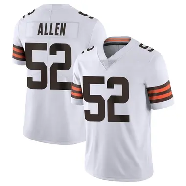 Youth Nike Cleveland Browns Brian Allen Vapor Untouchable Jersey - White Limited